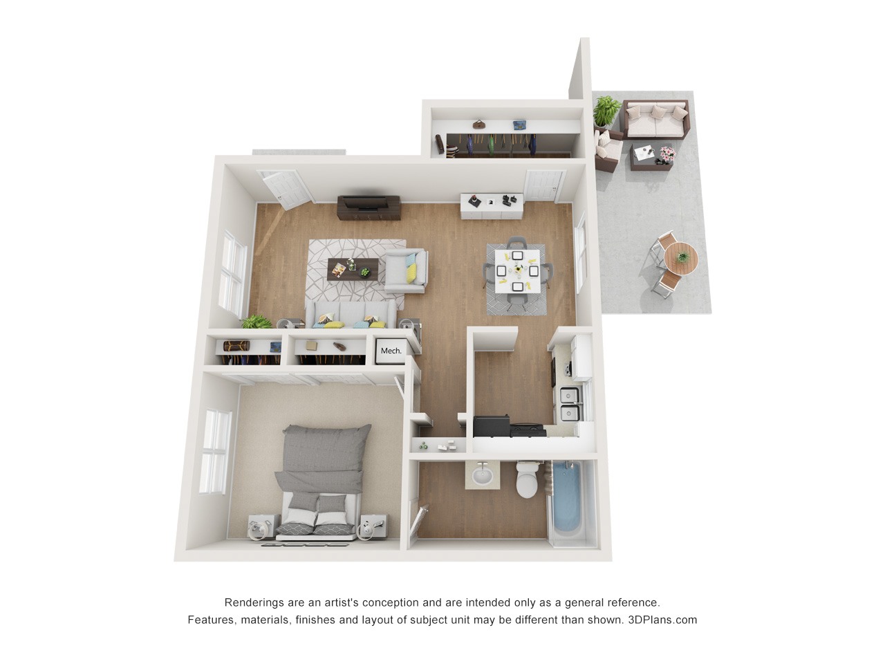1 BED Image